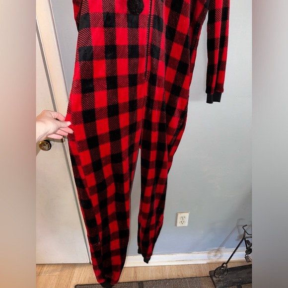 Plaid Christmas Onesie - Picture 2 of 5